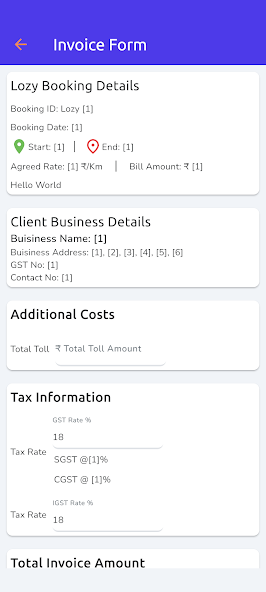 Lozy app screen — dashboard
